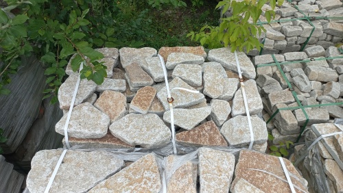 Гранитный плитняк галтованный для парковки купить в Дегтярске