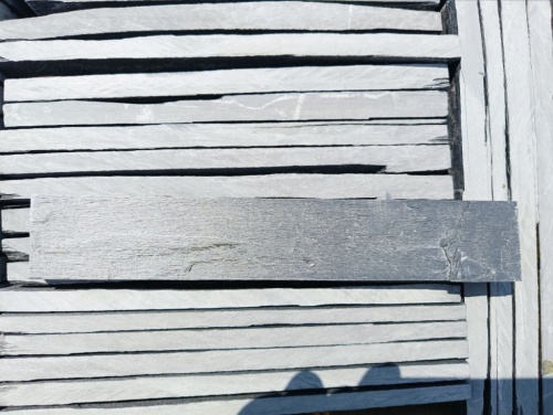 Плитка чёрная из натурального камня фасадная 30 см * 5 см, толщина 7 мм -30 мм купить в Дегтярске